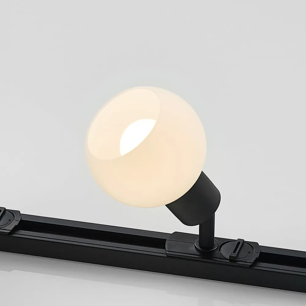 Lindby Skinnesystem>1 lyskilde skinnesystem Linaro, E14, 4 lyskilder, sort