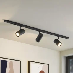 Lindby Arbejdsrum/Kontor|Gang>1 lyskilde skinnesystem Linaro, GU10, 3 lyskilder, sort
