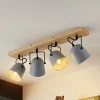 Lindby Adalin loftlampe, 4 lyskilder, grå