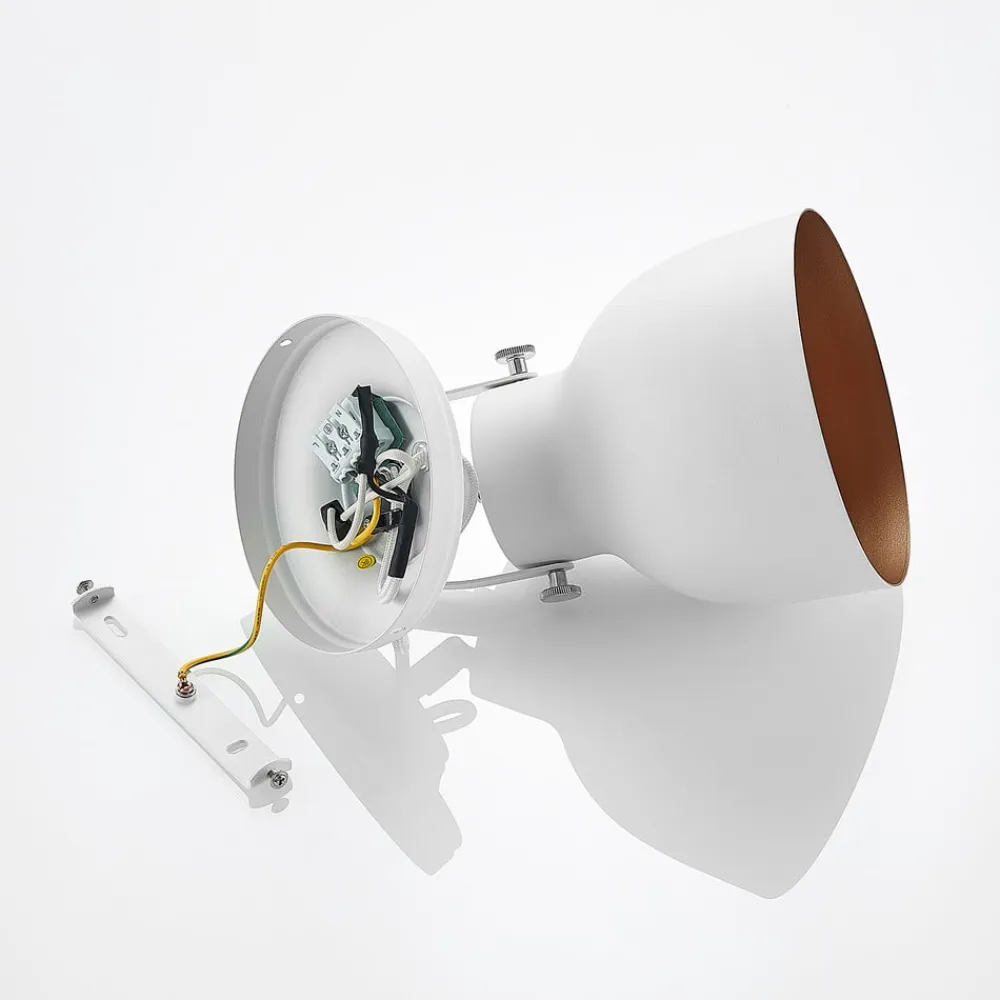 Lindby Væglamper|Væglamper>Adirta metalvæglampe i hvid