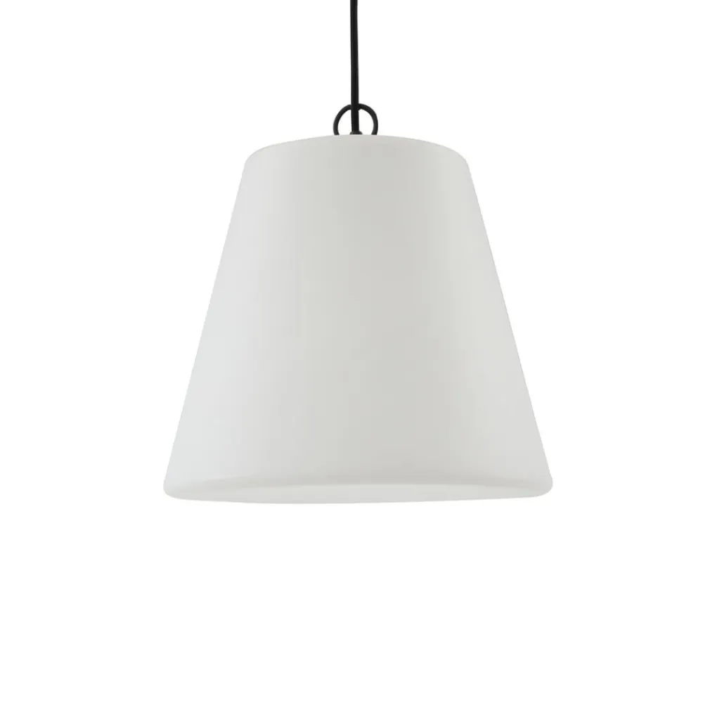 Lindby Udendørs Pendellamper>Alaida udendørs hængelampe, kegleform, hvid
