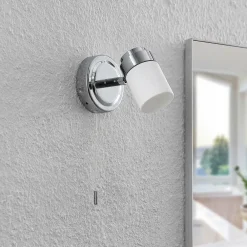 Alimari væglampe, krom^Lindby