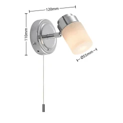 Alimari væglampe, krom^Lindby