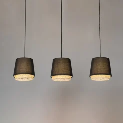 Ananya hængelampe af jern og træ, 3 lyskilder^Lindby Clearance