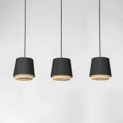 Ananya hængelampe af jern og træ, 3 lyskilder^Lindby Clearance