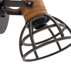 Lindby Arinthea loftspot, 1-lys, sort, stål, E14