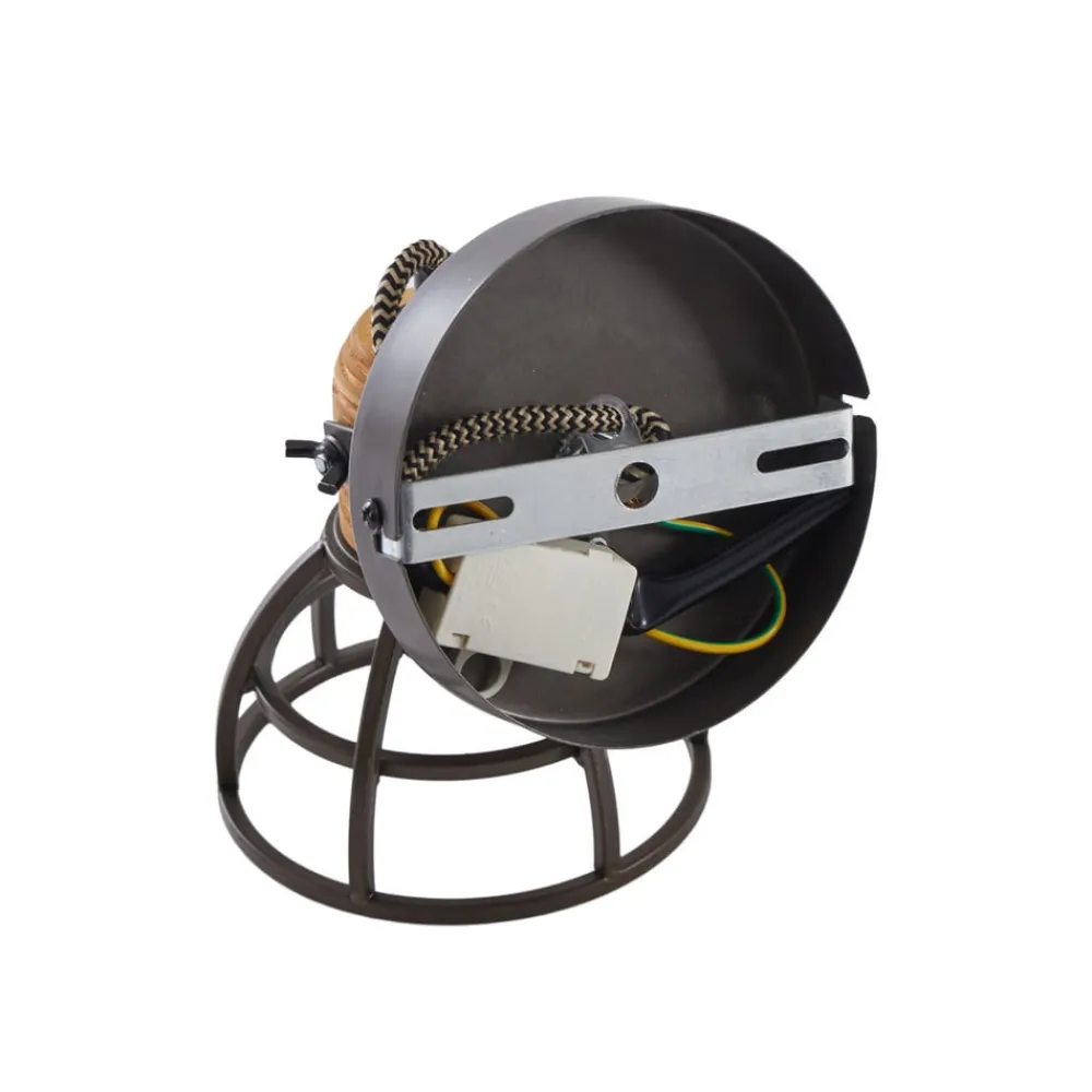 Lindby Arinthea loftspot, 1-lys, sort, stål, E14