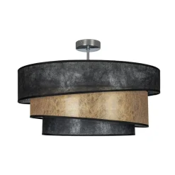 Lindby Ayvira loftlampe, sort, guld