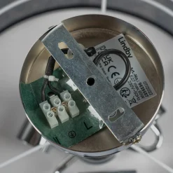 Lindby Ayvira loftlampe, sort, guld