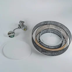 Lindby Ayvira loftlampe, sort, guld