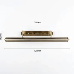 billedvægslampe Joely, 73 cm, messing, metal, E14^Lindby Outlet