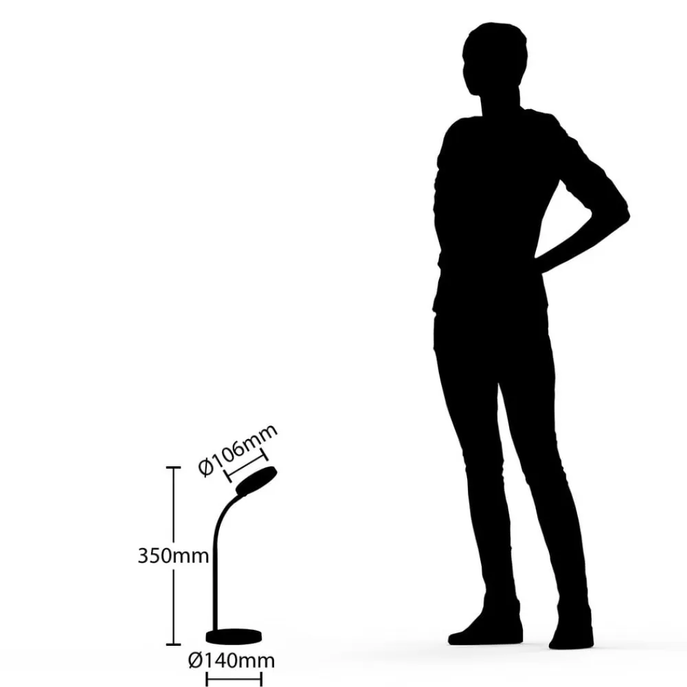 Lindby Arbejdsrum/Kontor|Bordlamper>Binera LED-bordlampe med 3-trins dæmper