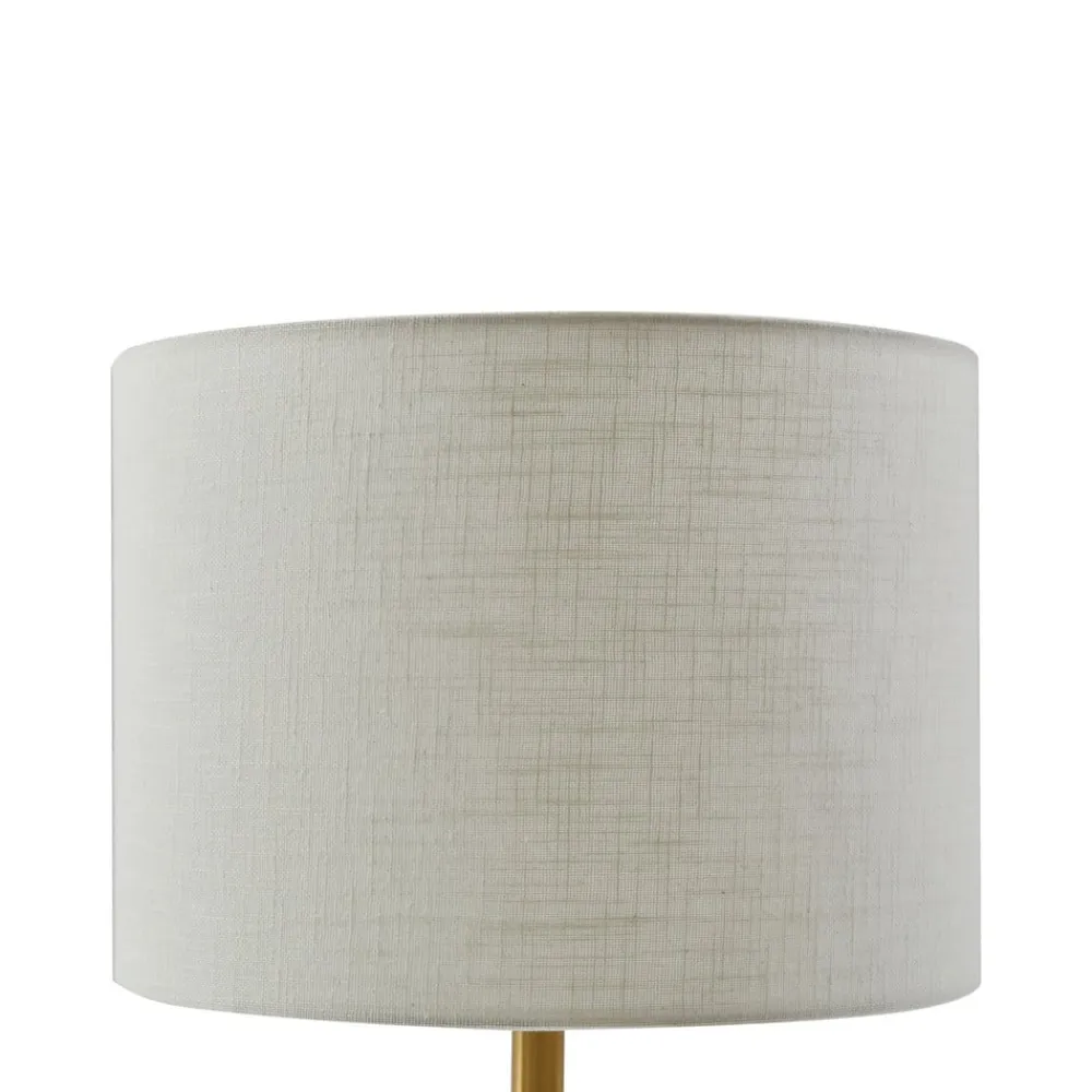 Lindby Pendellamper|Bordlamper>bordlampe alabast, hvid/guld, Ø 30 cm, marmor, E27