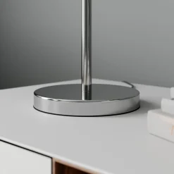 bordlampe Benjiro, hvid, tekstil, læselampe, 52 cm^Lindby Outlet