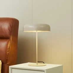 bordlampe Edion, beige, metal, 45 cm^Lindby Hot