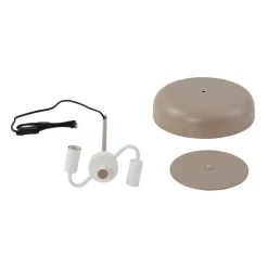 bordlampe Edion, beige, metal, 45 cm^Lindby Hot