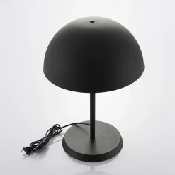 Lindby bordlampe Idalene, højde 51 cm, sort, metal