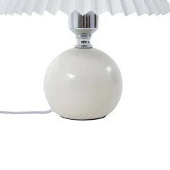 bordlampe Kerimi, keramik, cremefarvet^Lindby Sale