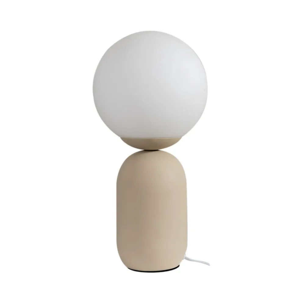 Lindby Pendellamper|Bordlamper>bordlampe Lennes, beige, glas, Ø 20 cm