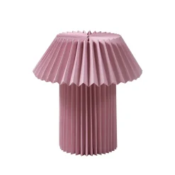 bordlampe Magali, pink, papir, Ø 34 cm, E14^Lindby Best