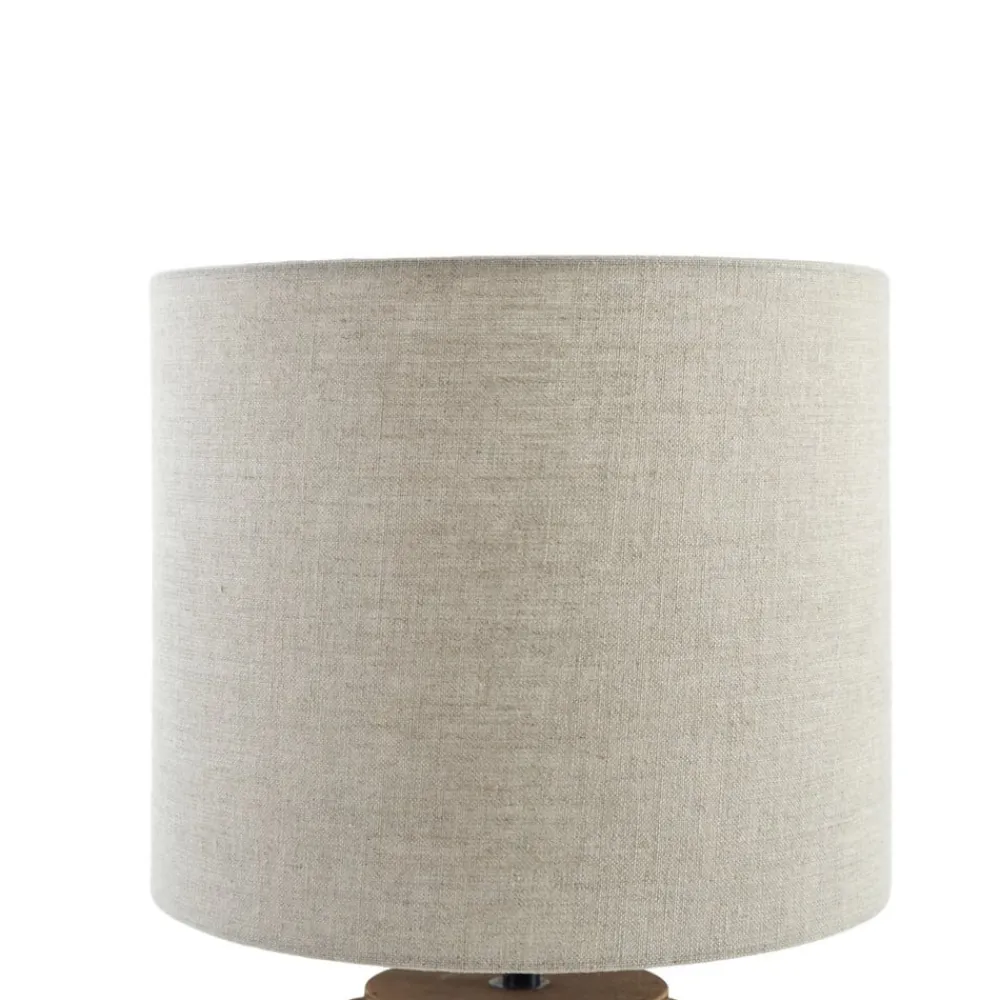 bordlampe Marzanna, grå, bambus, 42,5 cm, E27^Lindby Sale