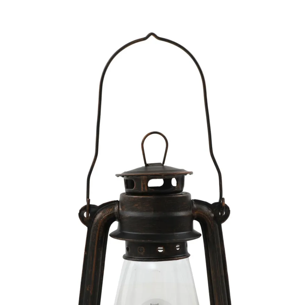 Lindby Pendellamper|Bordlamper>bordlampe Raisa, rustfarvet, metal, lygte, E14