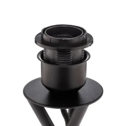 Lindby bordlampe Soula, Ø 26 cm, beige, plast, E27