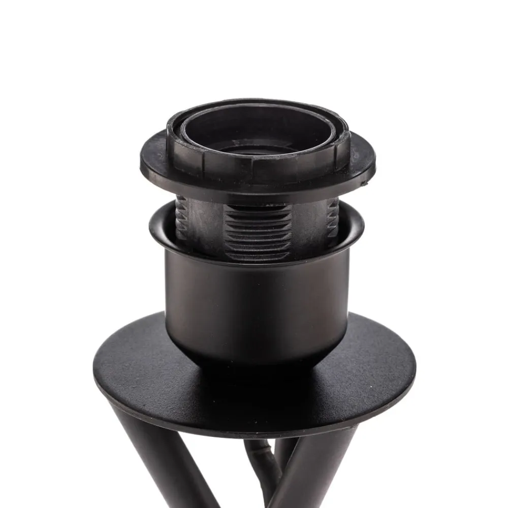 Lindby bordlampe Soula, Ø 26 cm, beige, plast, E27