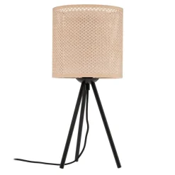 bordlampe Soula, Ø 20 cm, beige, plast, E27^Lindby New