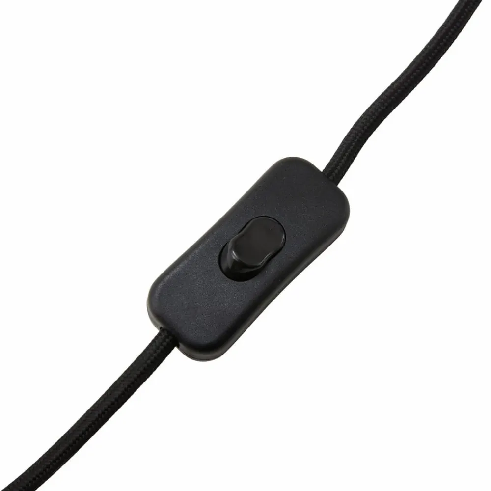 Lindby bordlampe Thalassia, grå/sort, Ø 20cm, keramik