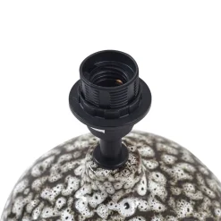 bordlampe Thalassia, sort/hvid, Ø 26cm, keramik^Lindby Online