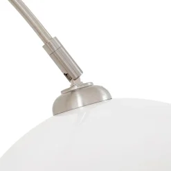 buelampe Alverton, hvid/nikkel, glas, 197 cm^Lindby Sale