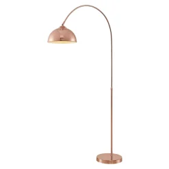 Lindby buelampe Lennart, kobber, højdejusterbar, E27