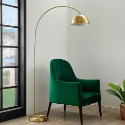 buelampe Lennart, messing, højdejusterbar, E27^Lindby Hot