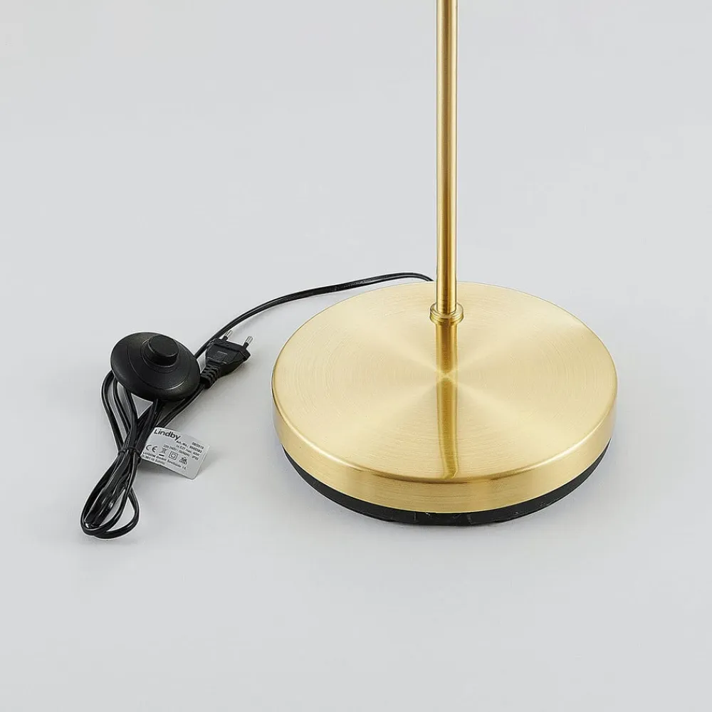 Lindby Pendellamper|Gulvlamper>buelampe Moisia, messingfarvet, metal, 148 cm
