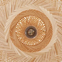 buelampe Solvian, sort/natur, bambus, metal^Lindby Outlet