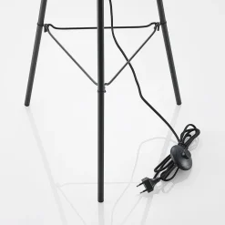 Lindby Canyana gulvlampe, 139 cm, natur, rattan, stativ