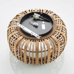 Lindby Canyana loftlampe, natur, rattan, Ø 40 cm