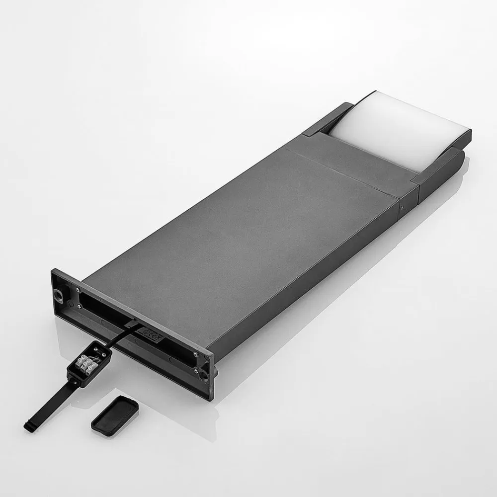 Lindby Gadebelysning>Cathalena LED-gadelampe i mørkegrå