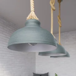 Lindby Chaby hængelampe i betonlook, 3 lyskilder