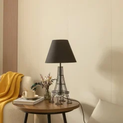 Croia bordlampe, sort, metal, Ø 28 cm, E27^Lindby Sale