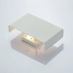 Dilip væglampe af stål, hvid^Lindby Hot