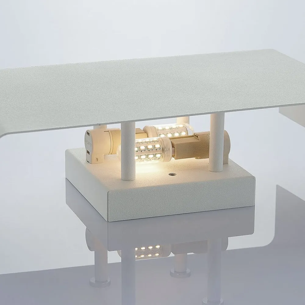 Dilip væglampe af stål, hvid^Lindby Hot