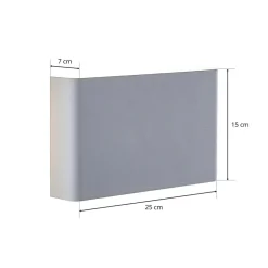 Dilip væglampe af stål, hvid^Lindby Hot