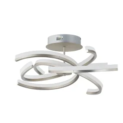 Lindby Divalis LED-loftlampe, stepdim, nikkel