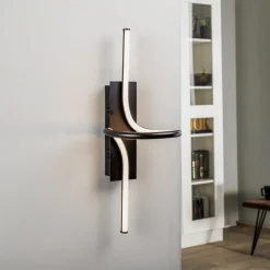 Divola LED-væglampe, stepdim, sort^Lindby Best