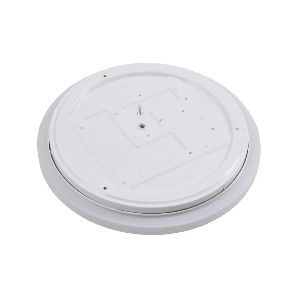 Lindby Doki LED udendørs loftslampe, 34 cm, hvid, plast