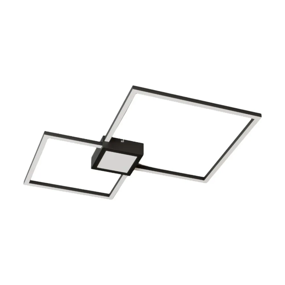 Lindby Duetto LED-loftlampe, antracit 28 W