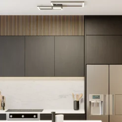 Lindby Duetto LED-loftlampe, antracit 28 W