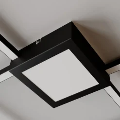 Lindby Duetto LED-loftlampe, antracit 28 W